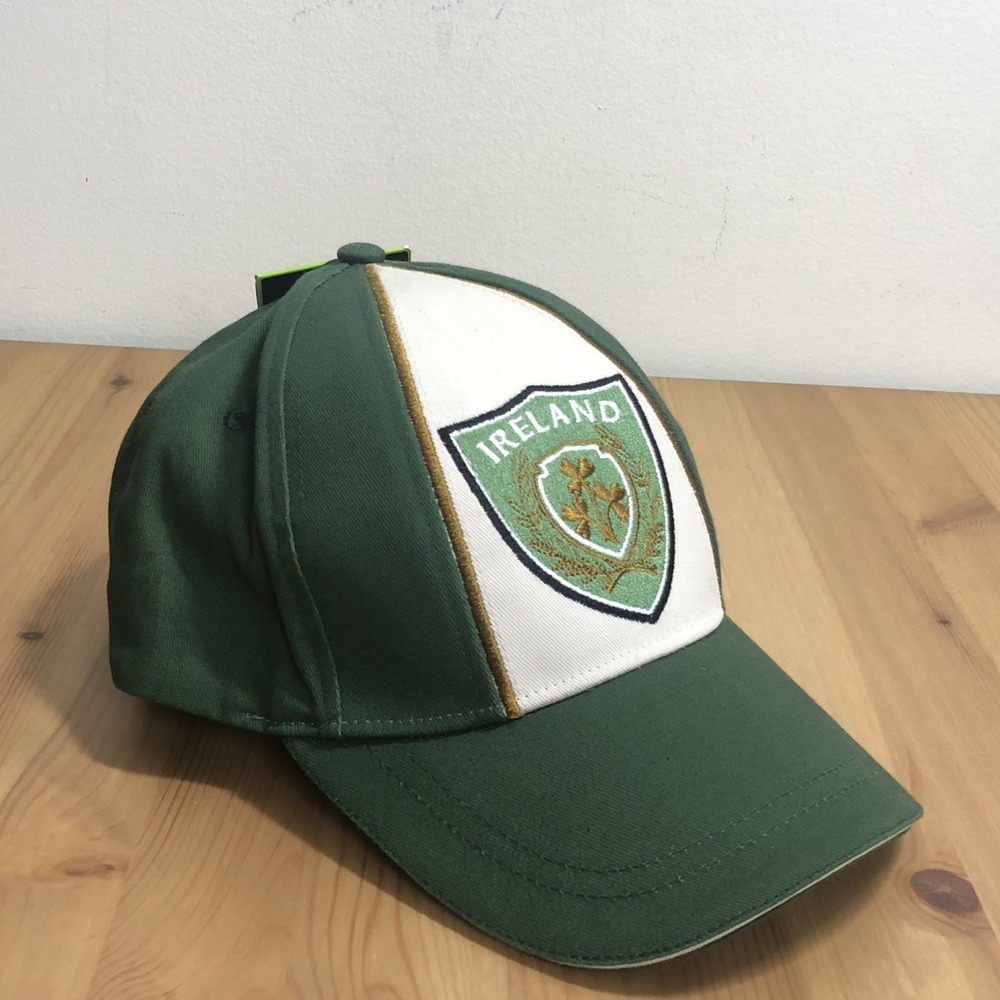 Ireland Lansdowne Shamrock Hat Cap Green White NWT